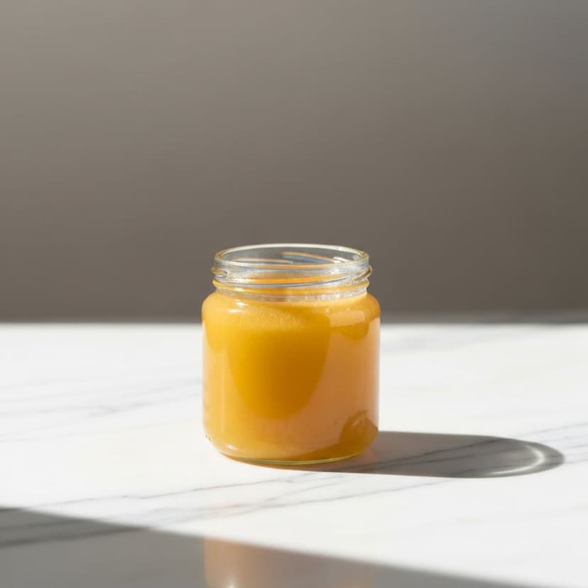 Blütenhonig im Glas